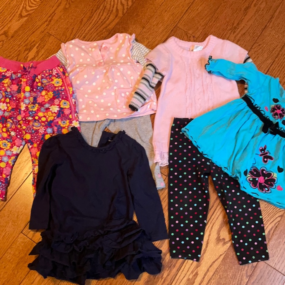 Lot of 12 Month Baby Girl Clothes